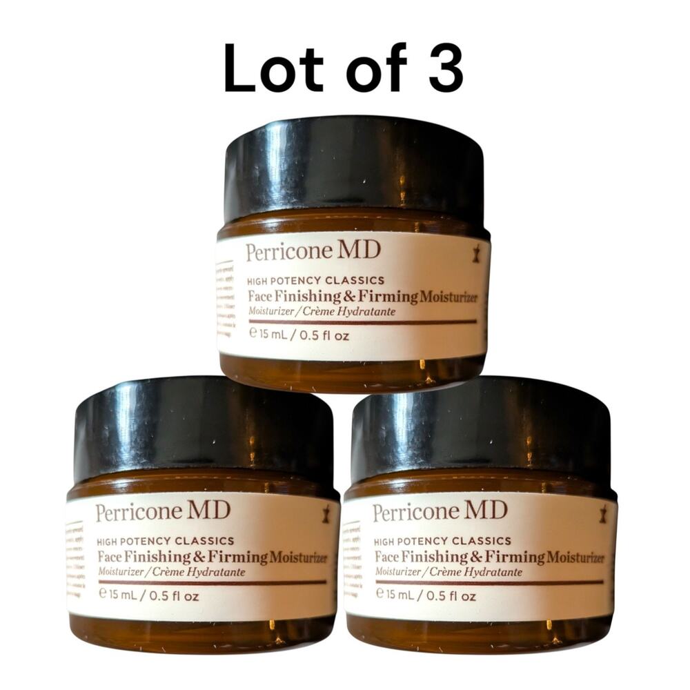 3x Perricone MD Face Finishing & Firming Moisturizer 15mL/0.5 fl.oz Each